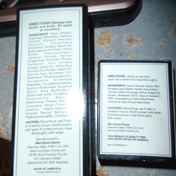 Murchison-Hume Hand and Body Cream AND Cleansing Soap Bar ~Travel Size~ - Picture 3 of 4